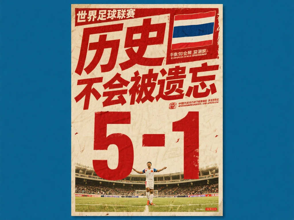 泰国队世预赛海报回顾历史,合肥5:1胜利再成焦点 泰国队世预赛海报回顾历史,合肥5:1胜利再成焦点